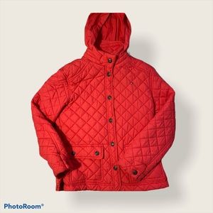 Tommy Hilfiger kids orange waffle jacket